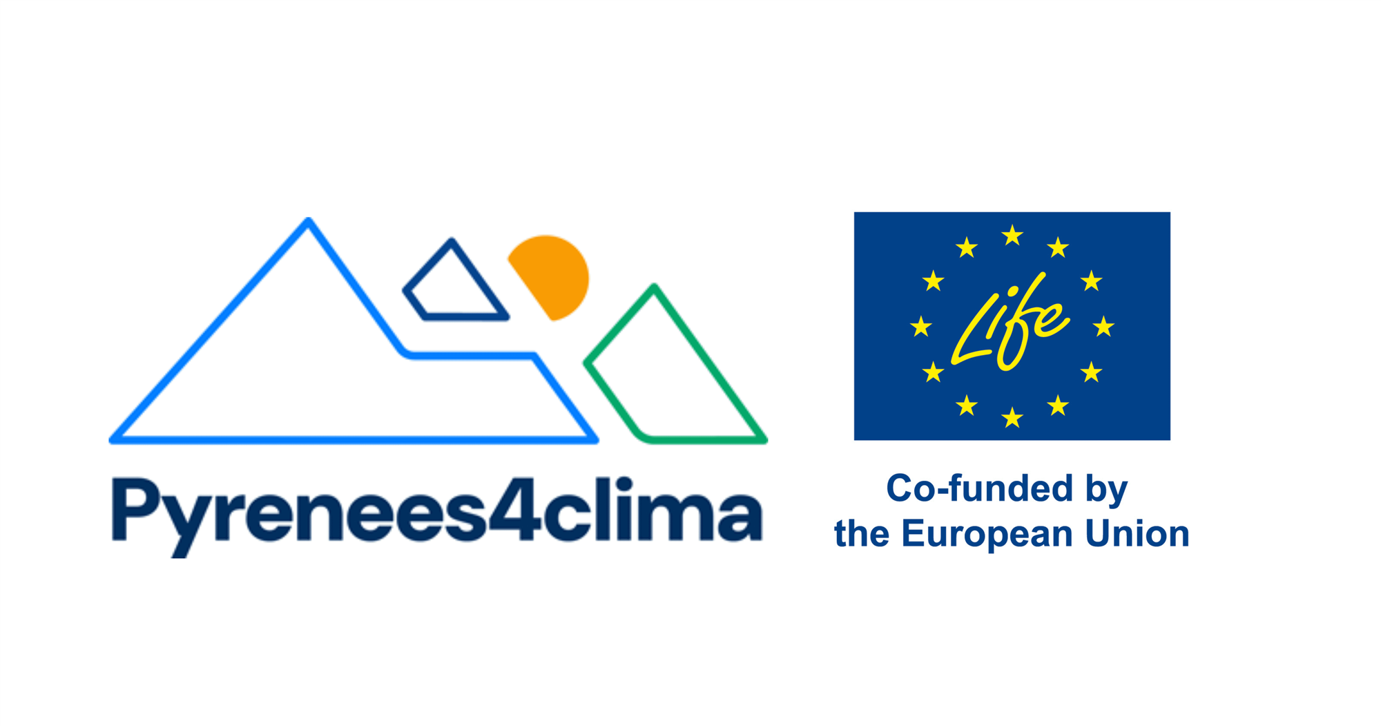 logo Pyrenees4clima et logo life union européenne