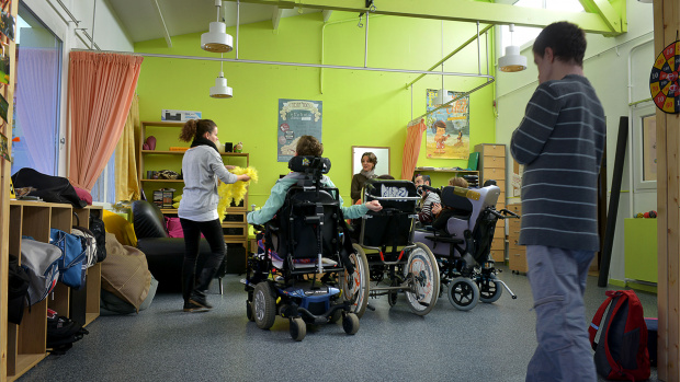 personnes en situation de handicap lors d'un atelier