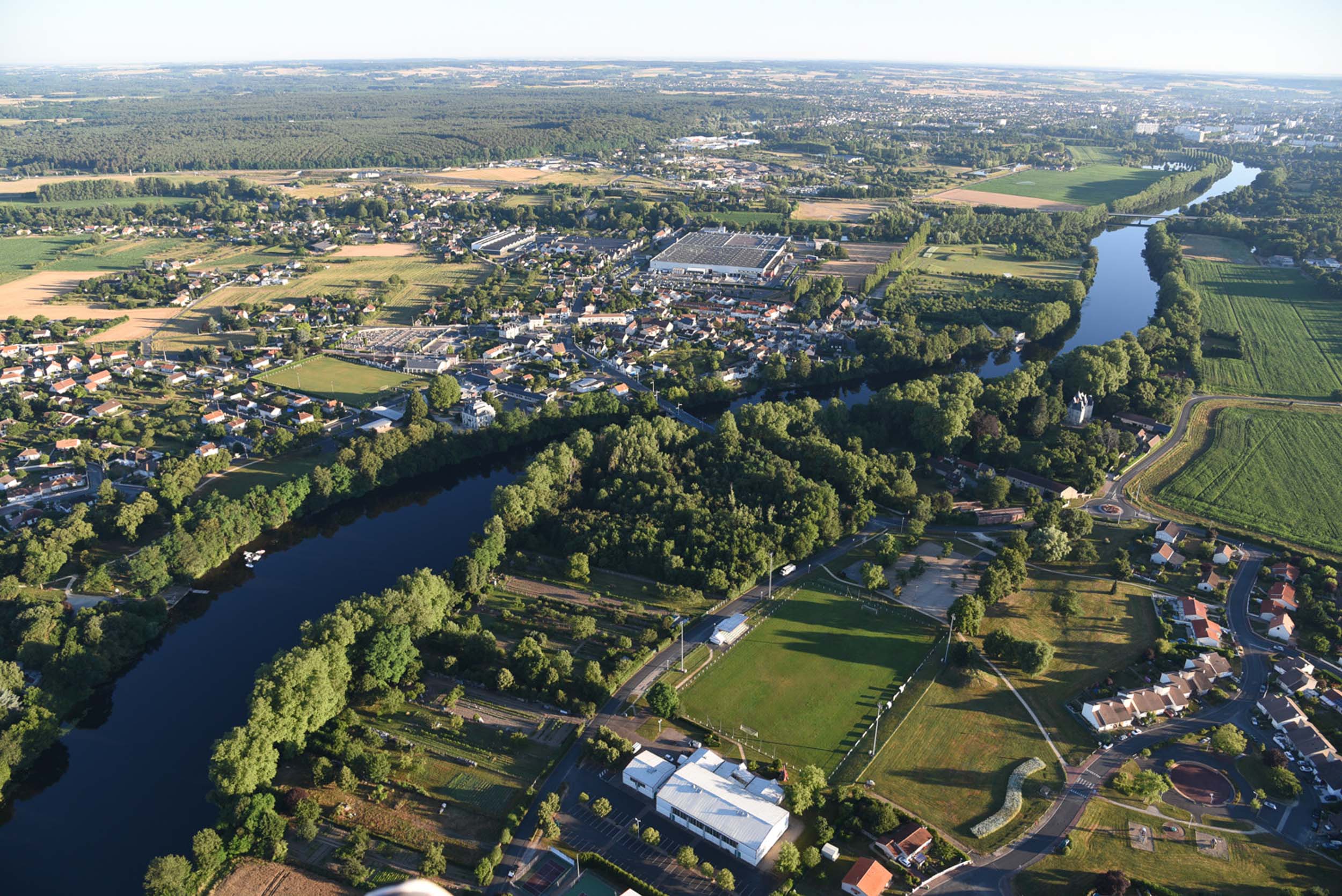Vue aérienne de Availles-En-Châtellerault