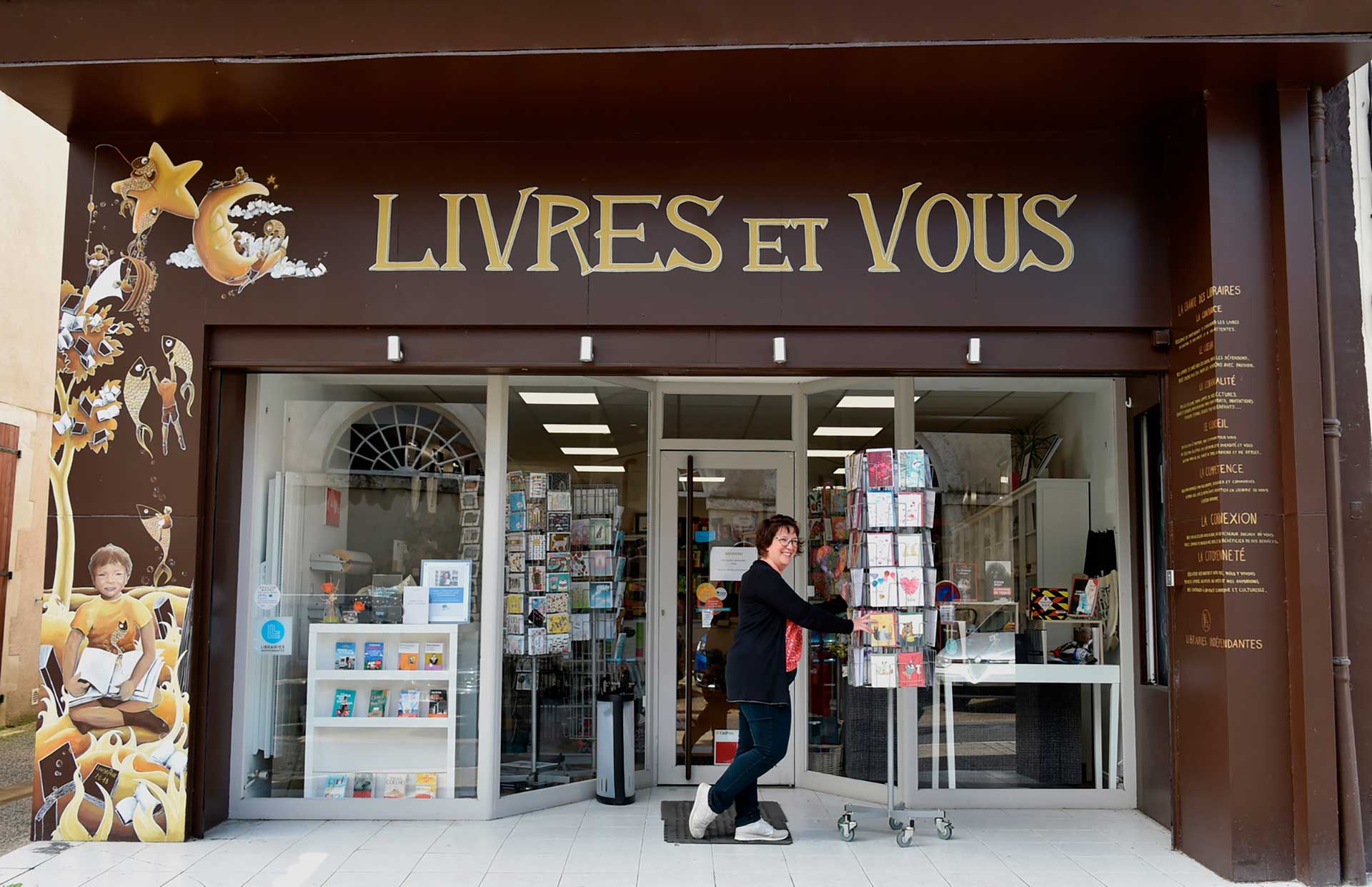 Photos d'illustration d'une librairie à Ruffec