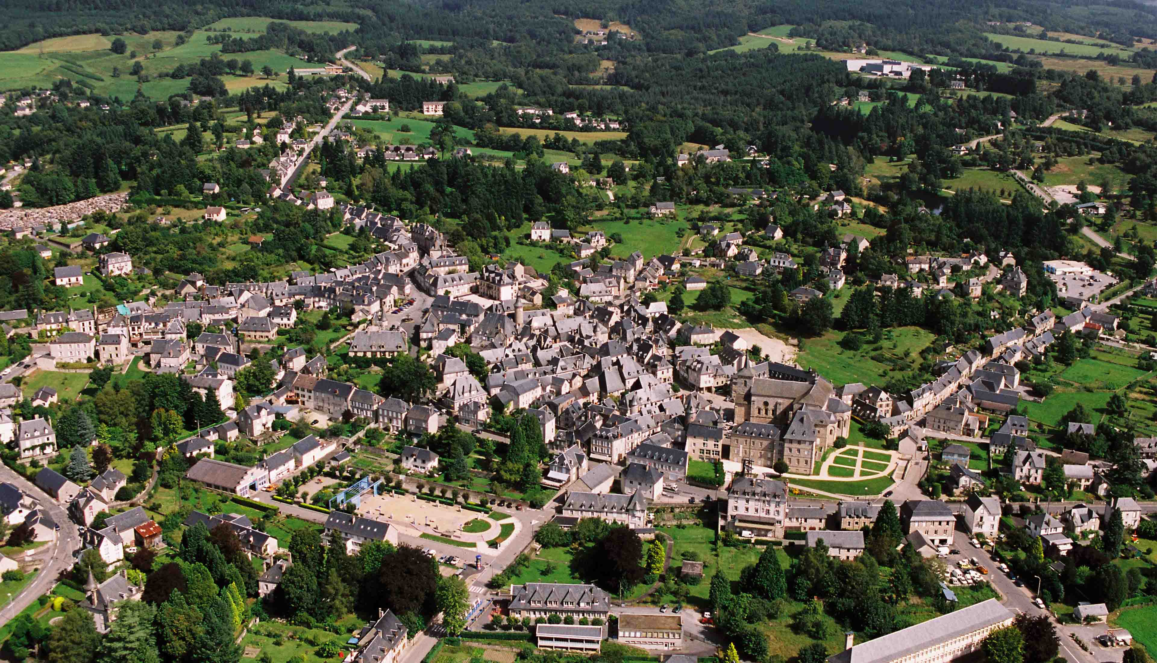 Vue aérienne Meymac