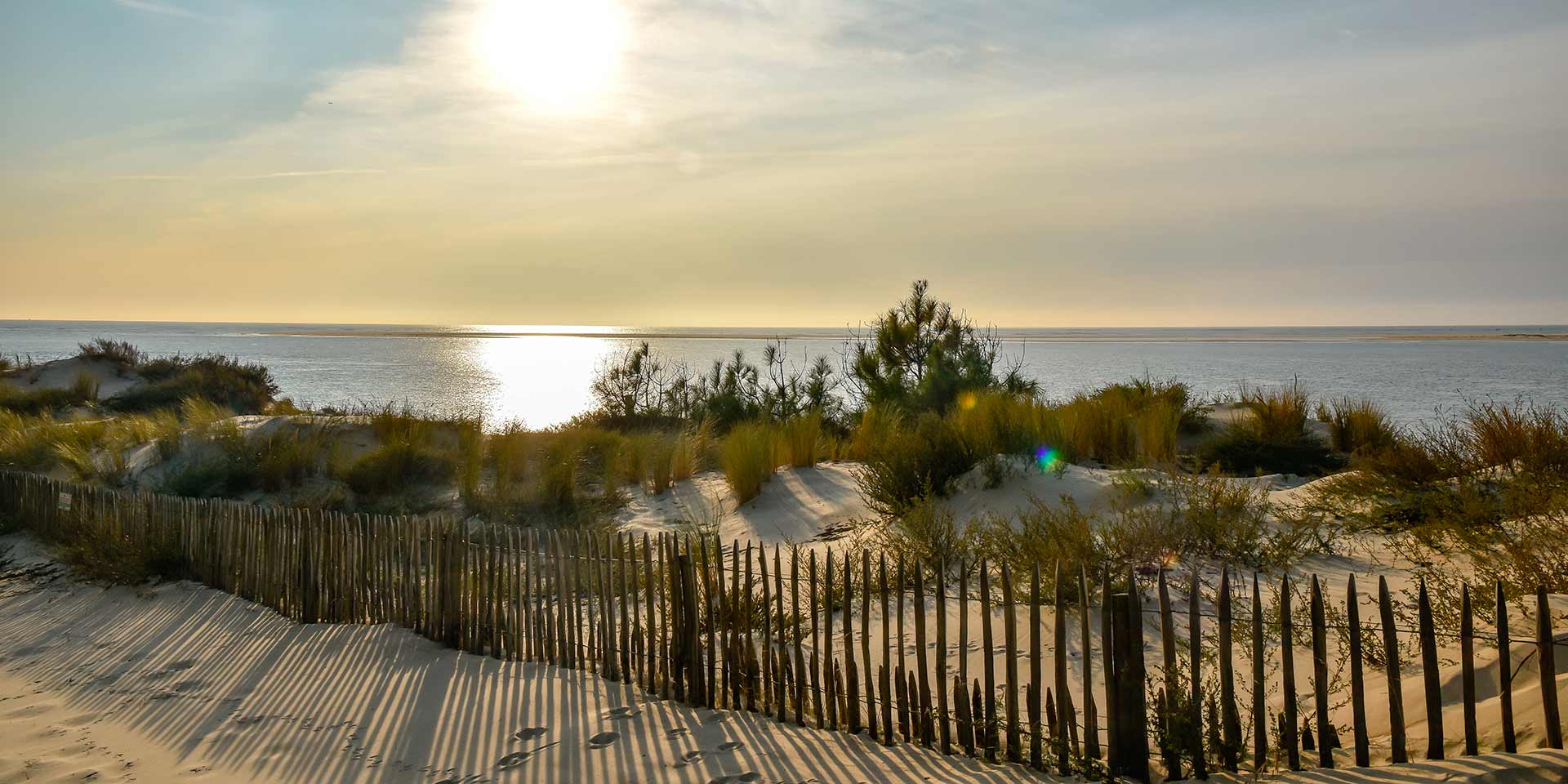 Photos d'illustration de paysage de la dune et de l'océan