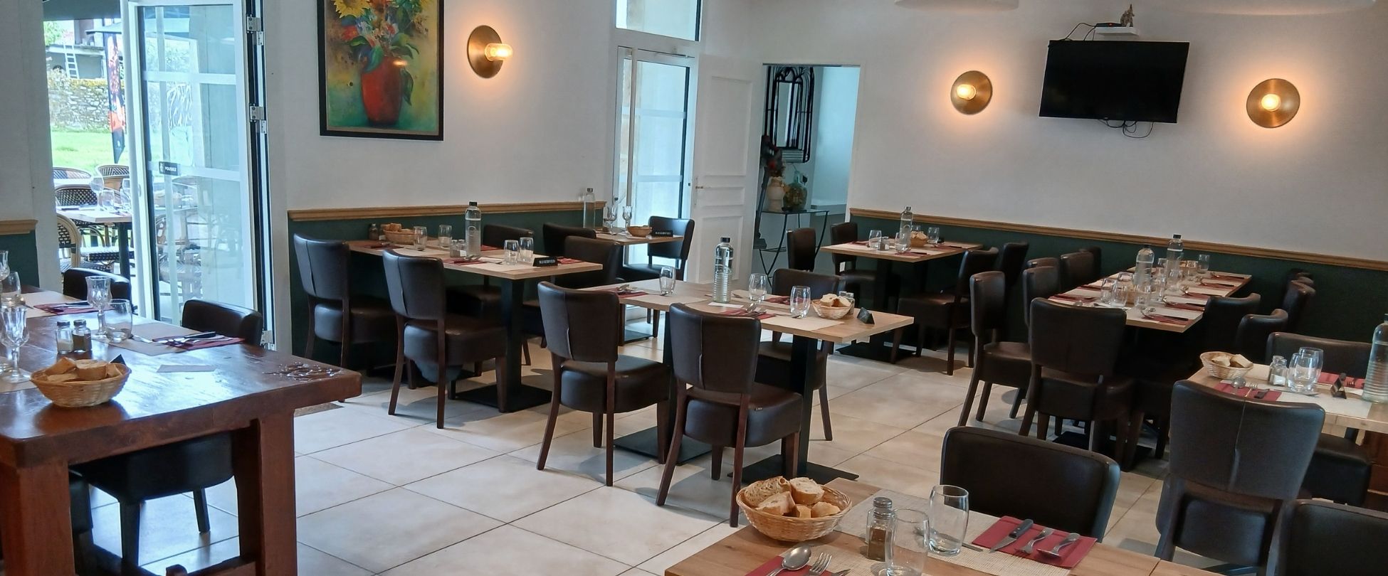 vue de l'intérieur du restaurant