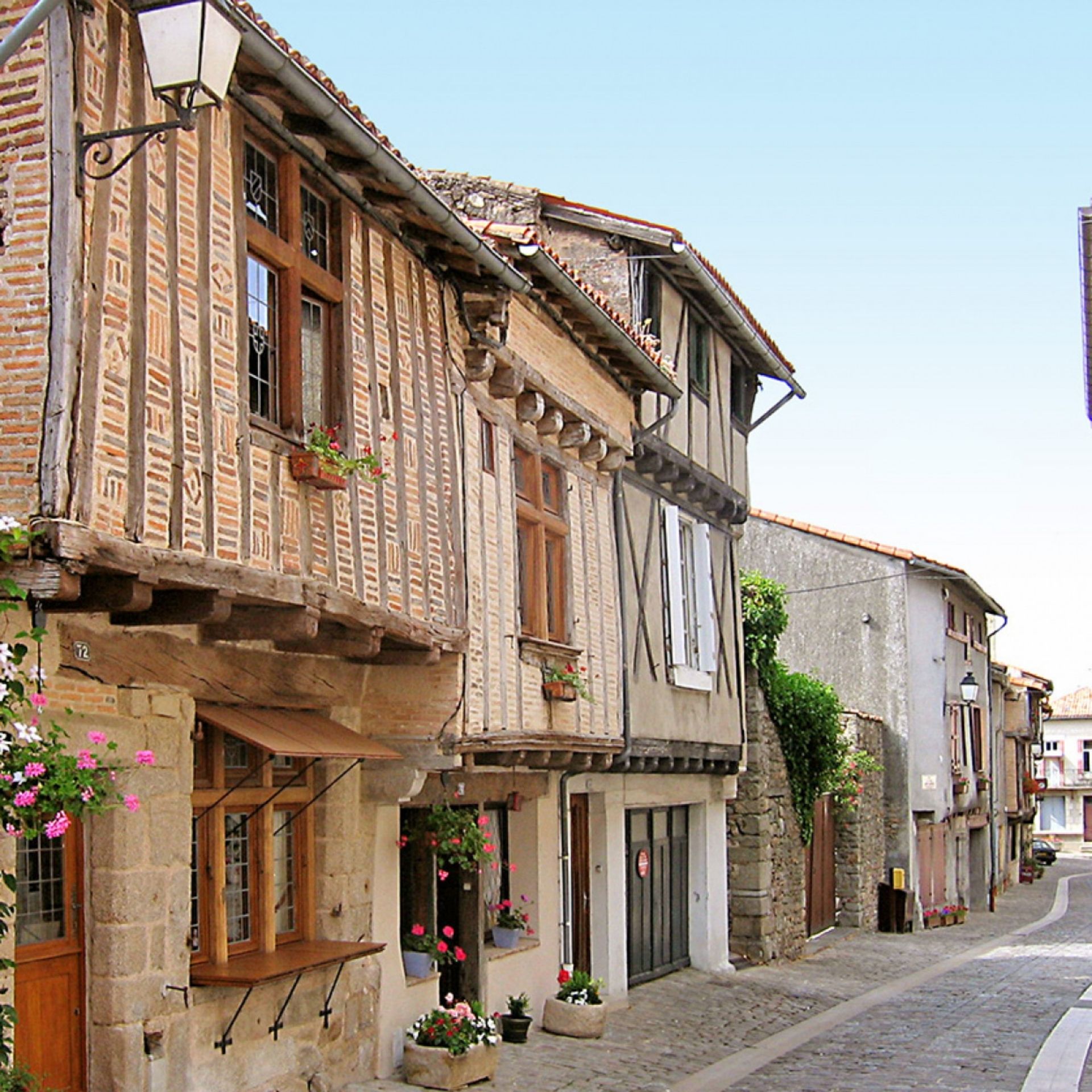 vieilles façades à colombage 