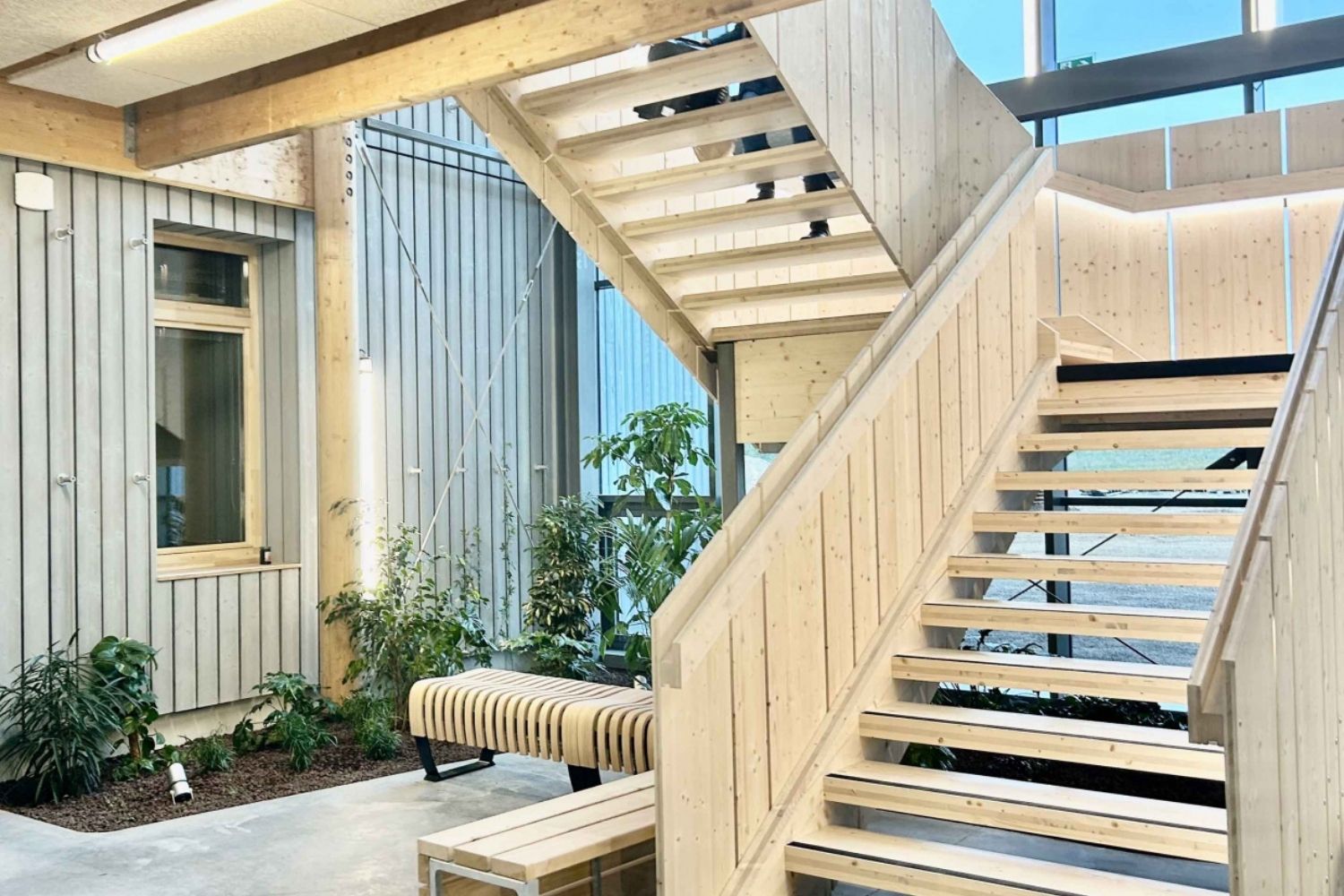 escalier en bois moderne