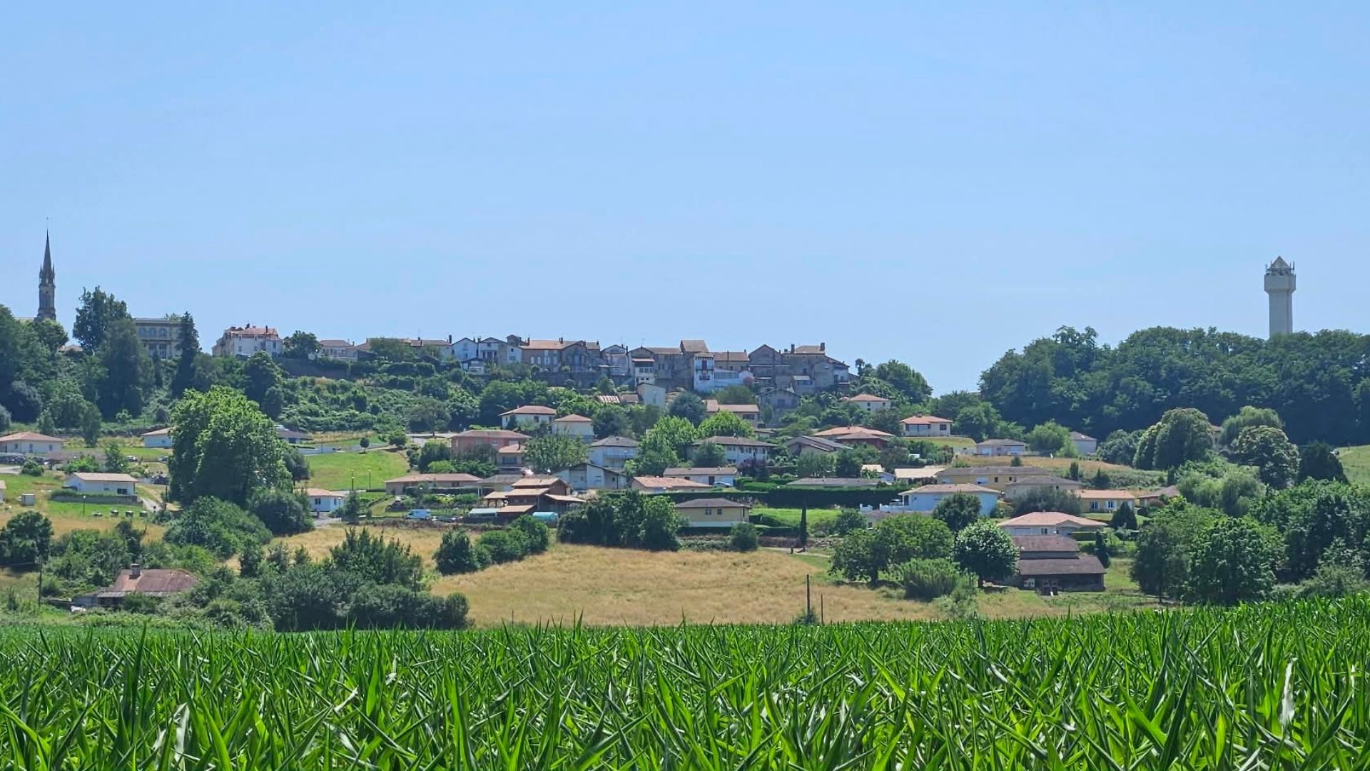 vue de la ville de Mugron