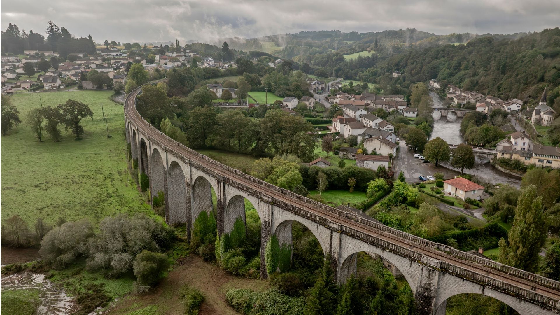 vue du viaduc de Saint-Léonard