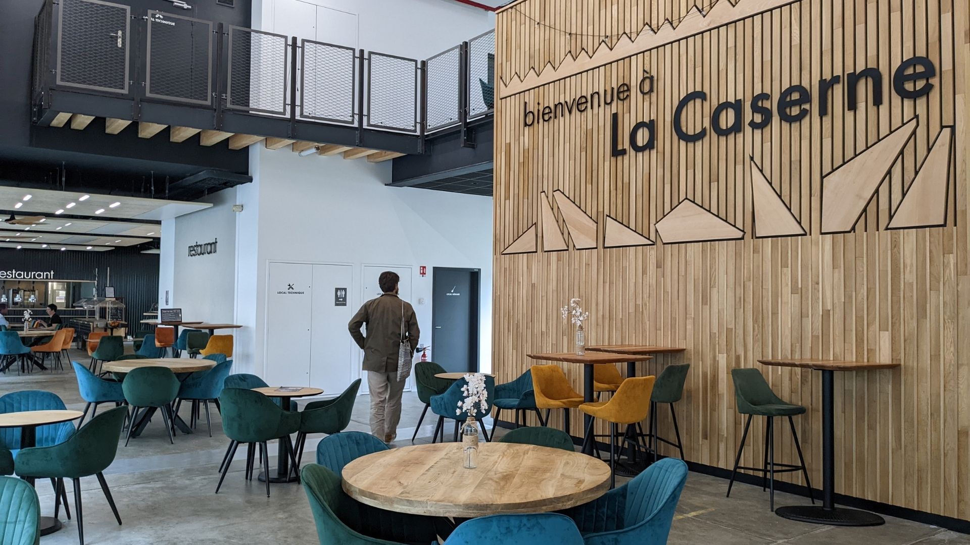 la salle de restauration de la Caserne