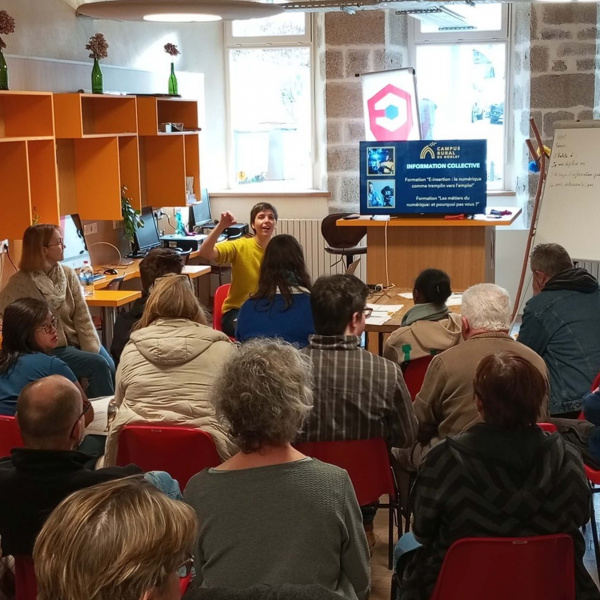 session de formation à l'escalier