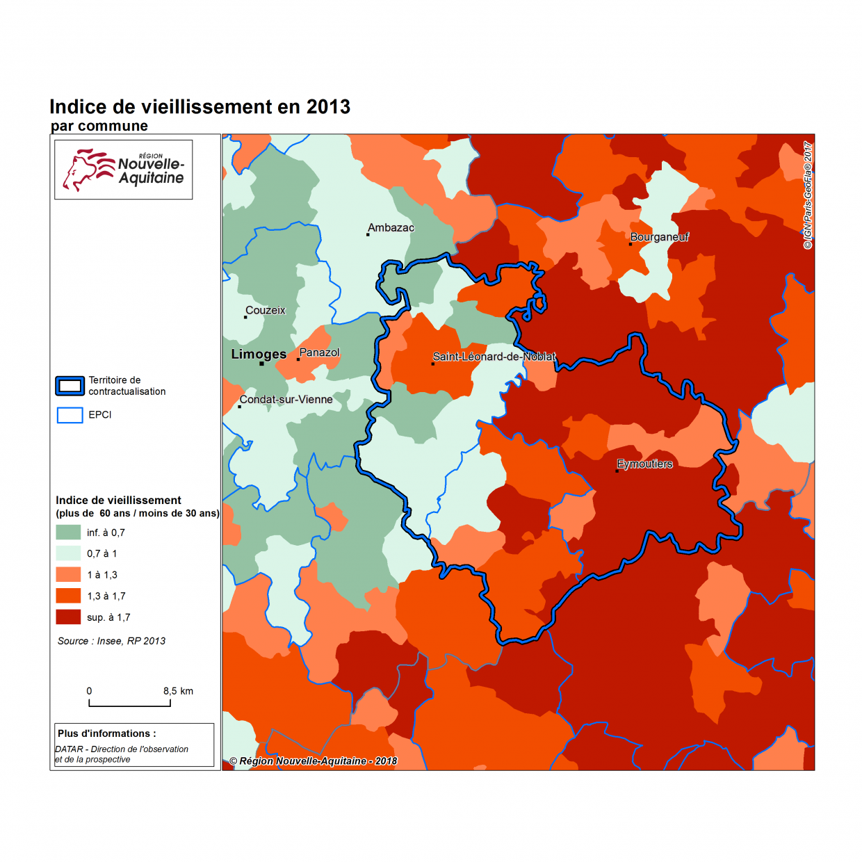 Cartes Monts et Barrages (2018/2021) Territoires en NouvelleAquitaine