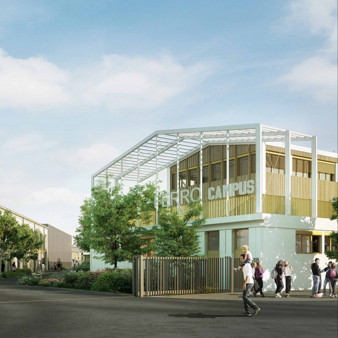 Ferrocampus se structure